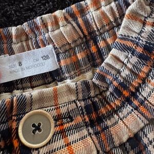 Zara Plaid Button-Up Pants